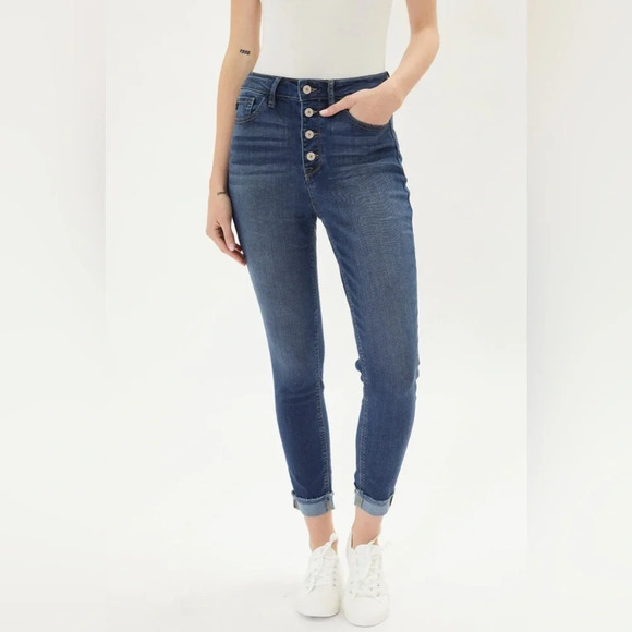 KanCan Denim - KANCAN NEW Sabrina  High Rise Ankle Skinny Jeans, 1/24